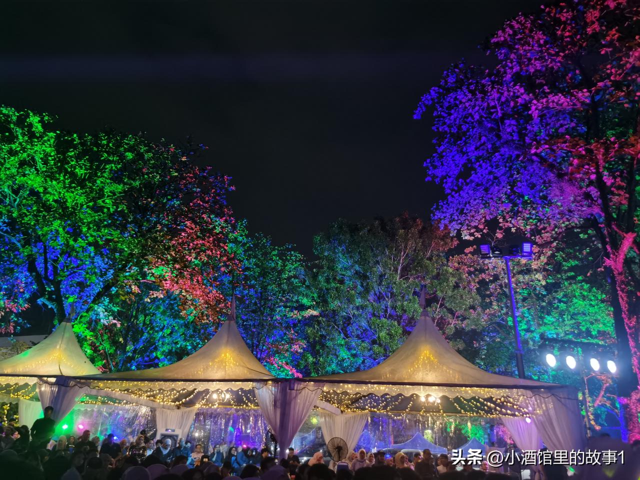 这是去年组织的元旦联欢会的时候拍的，天很好，云很白，风很柔，人也很温柔。
那天布