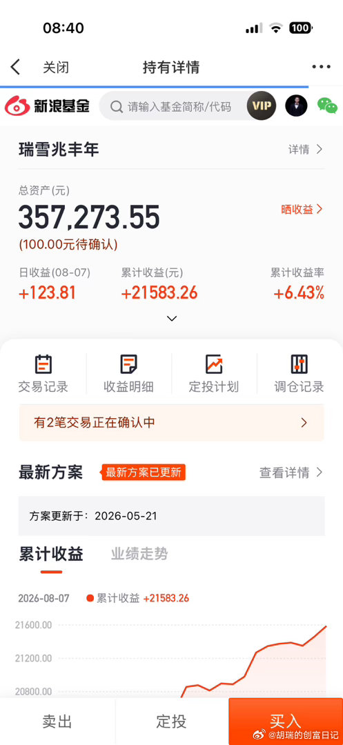 各位小伙伴早安，继续存钱打卡，第772天。每天起床第一件事就是存钱存钱打卡基金买