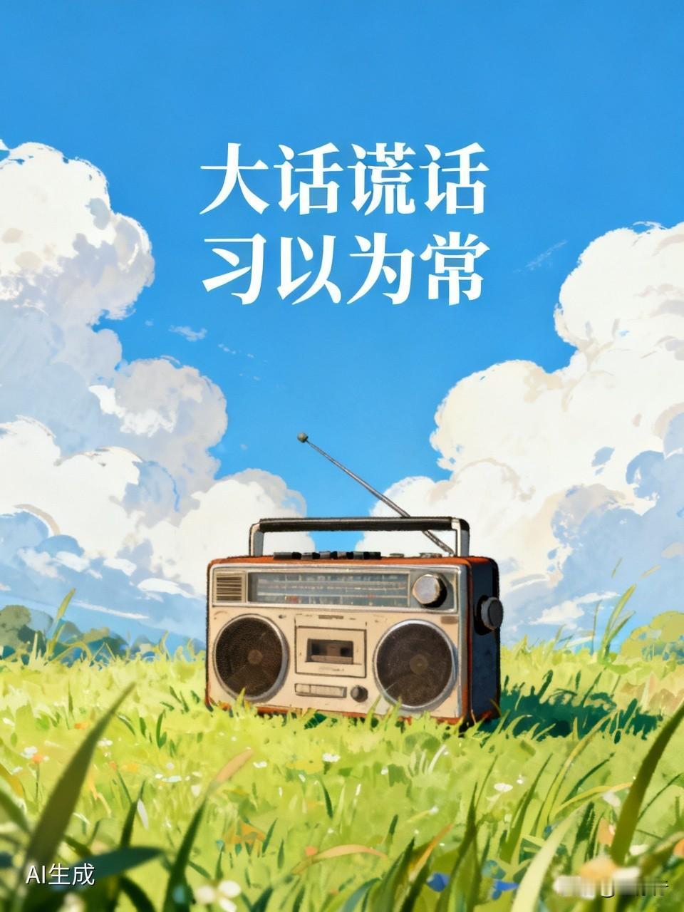 现在有些人说大话、谎话，习以为常，毫不脸红，别人也是见怪不怪。比如收旧家电的，高