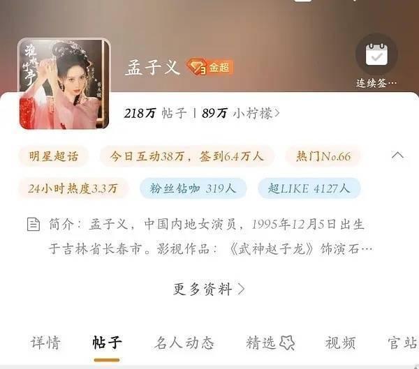 孟子义超like昨天4127，小柠檬们好厉害！！ ​​​