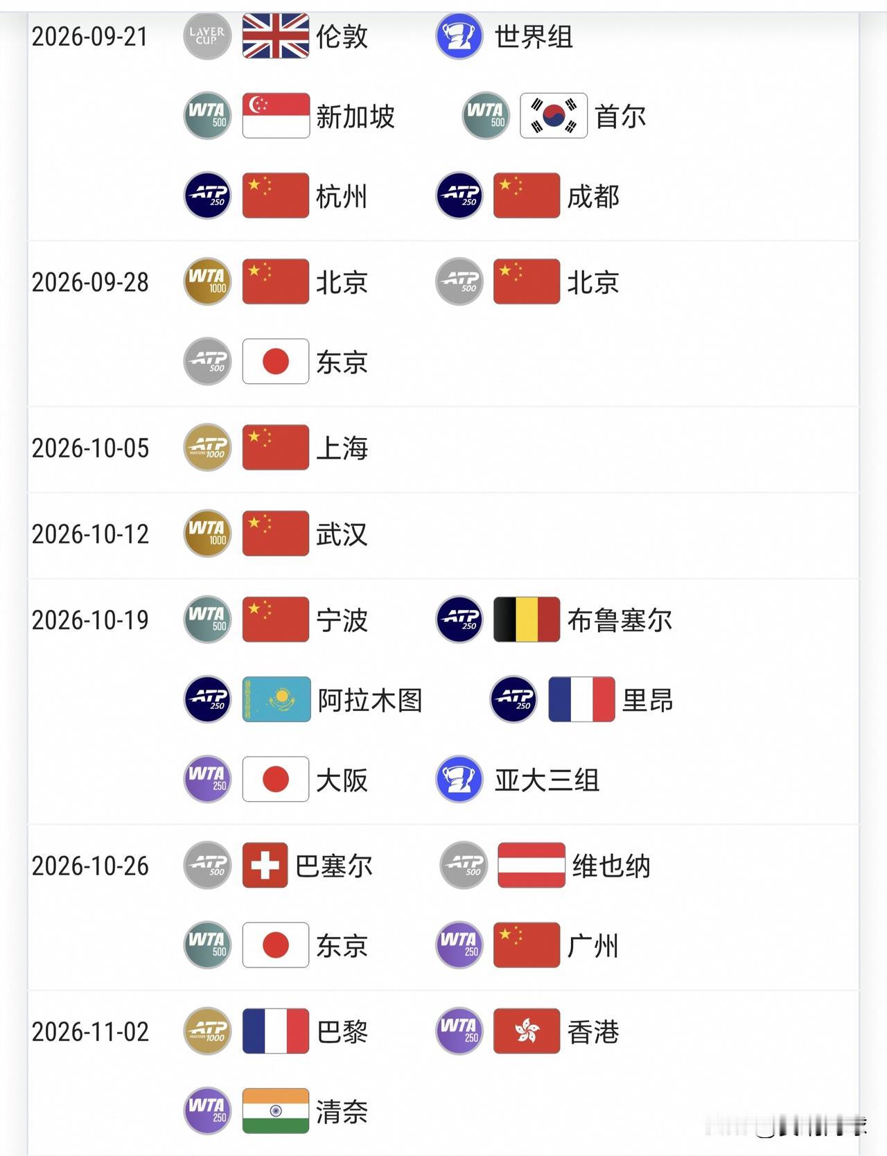 网球亚洲赛季之🇨🇳中国赛季赛程
中国赛季 9.21开始 天天精彩
◆
09月