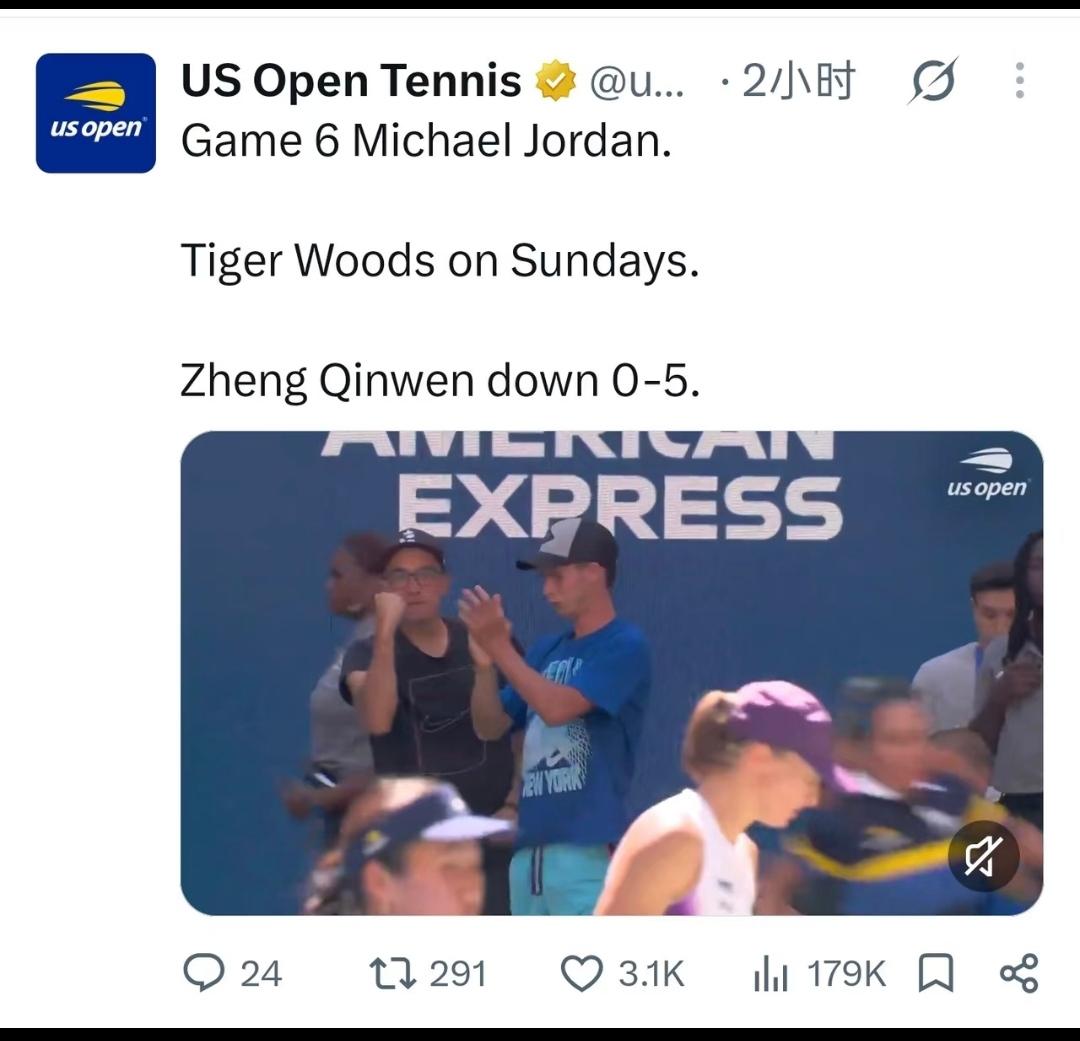 美国体育三大奇迹：
第六场的迈克尔·乔丹，
礼拜天的泰格·伍兹，
还有0-5落后