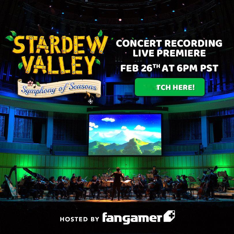 《星露谷物语》十周年音乐会「四季交响曲」将于北京时间2月27日上午9点45分在油