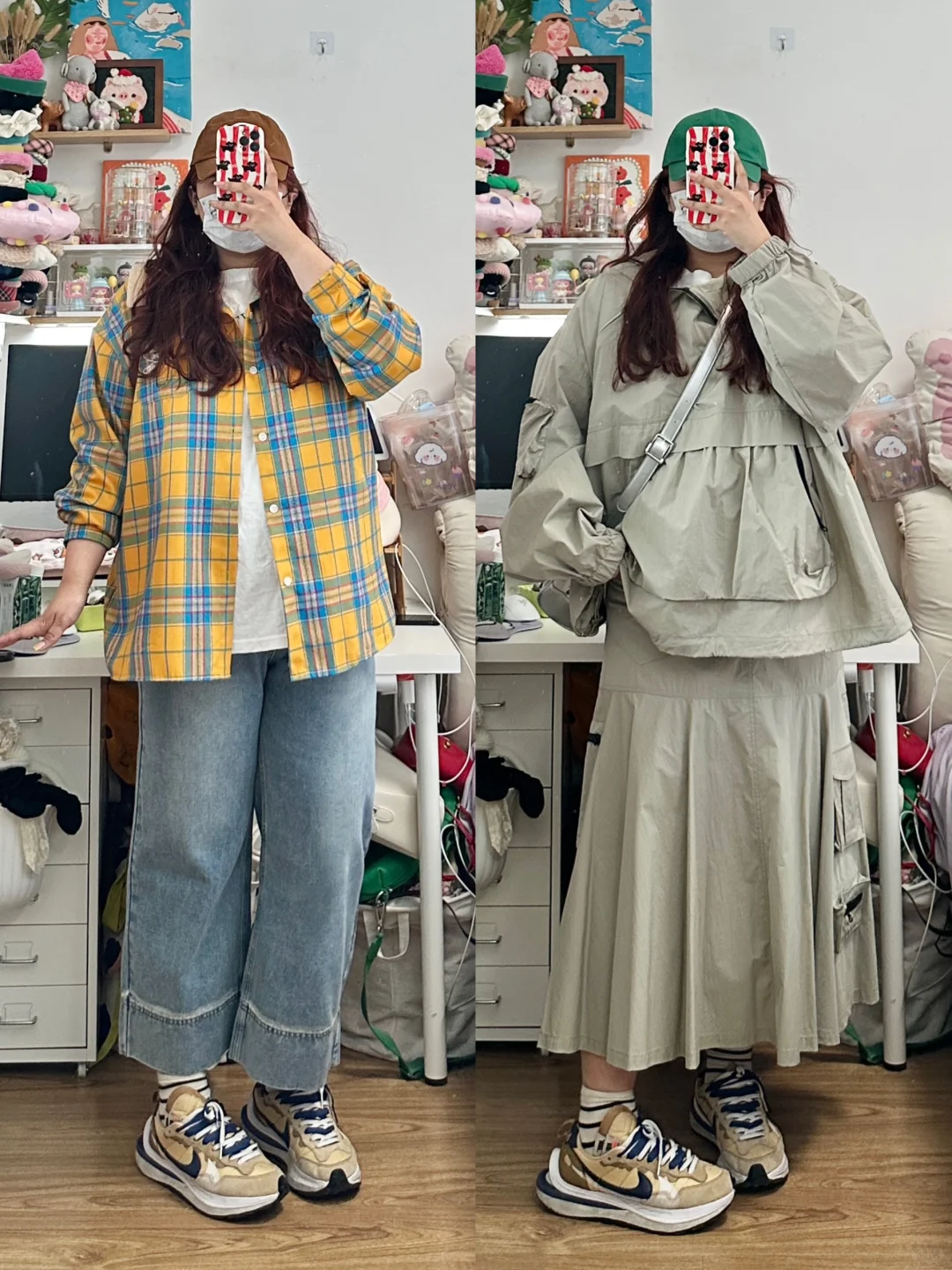大码穿搭 | 青春女大🧢日常酷酷搭配～