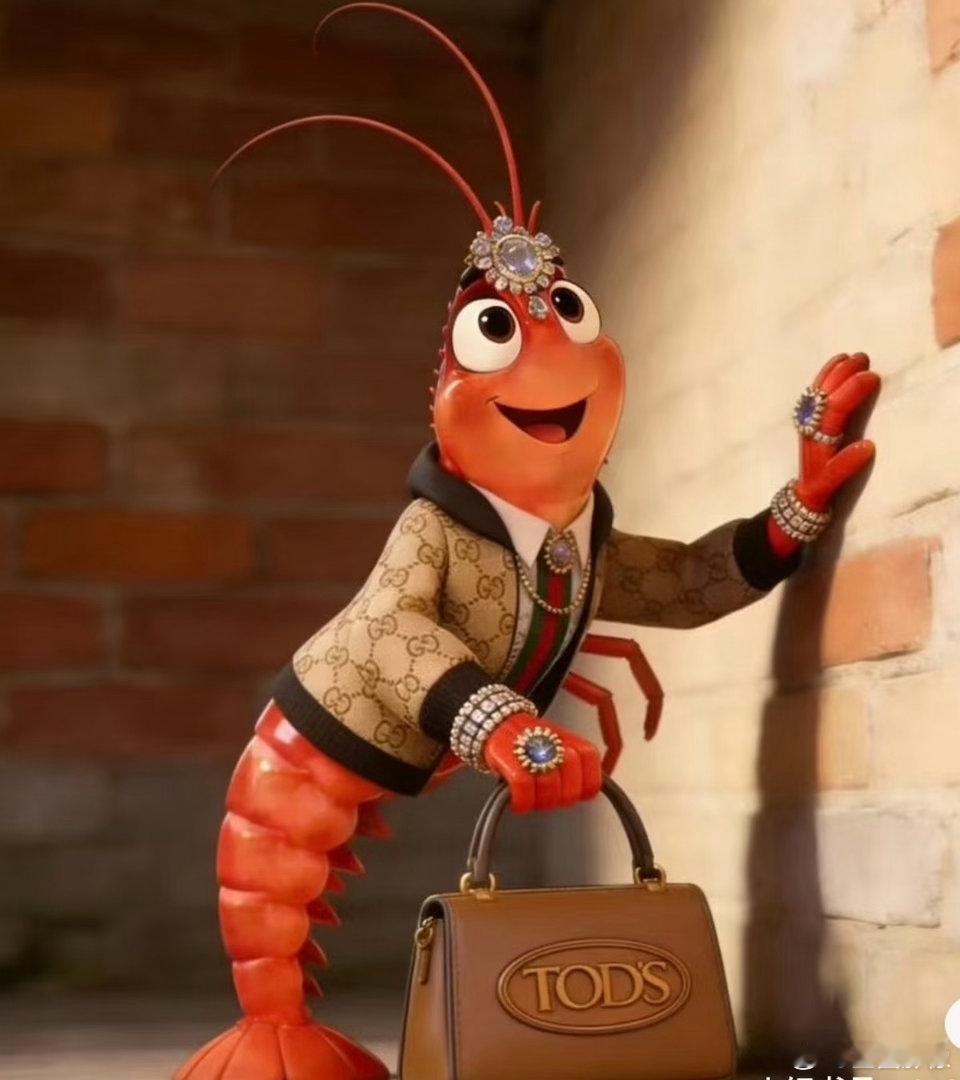 听个墙角也要打扮的那么珠光宝气满身奢 