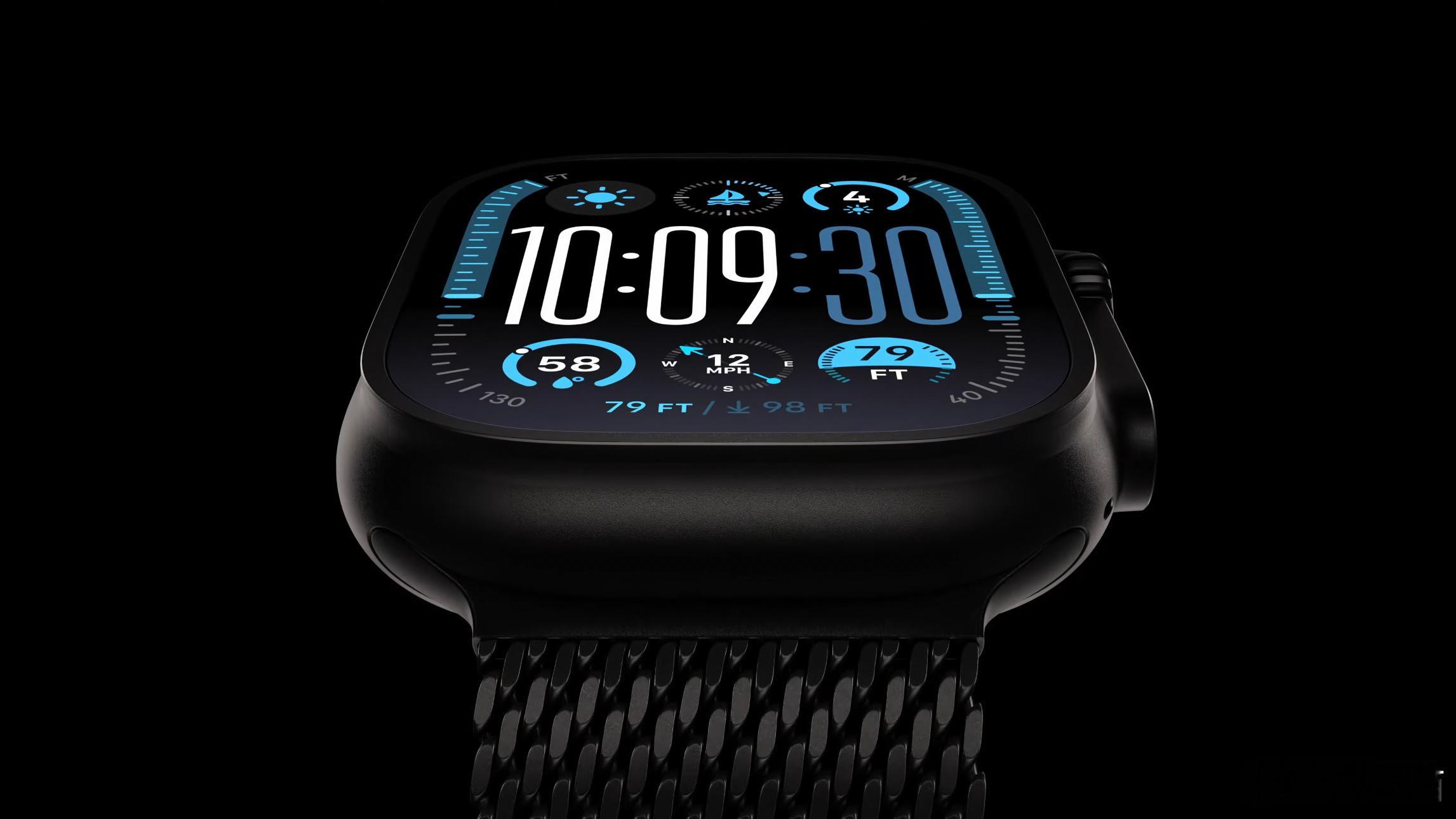 Apple Watch Ultra 2的新款黑色配色，真好看 ​​​