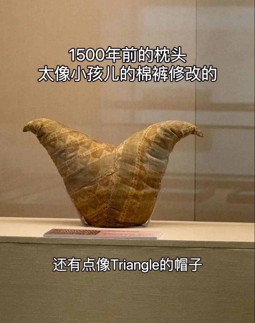 北朝树叶文锦鸡鸣枕，1500年前的枕头