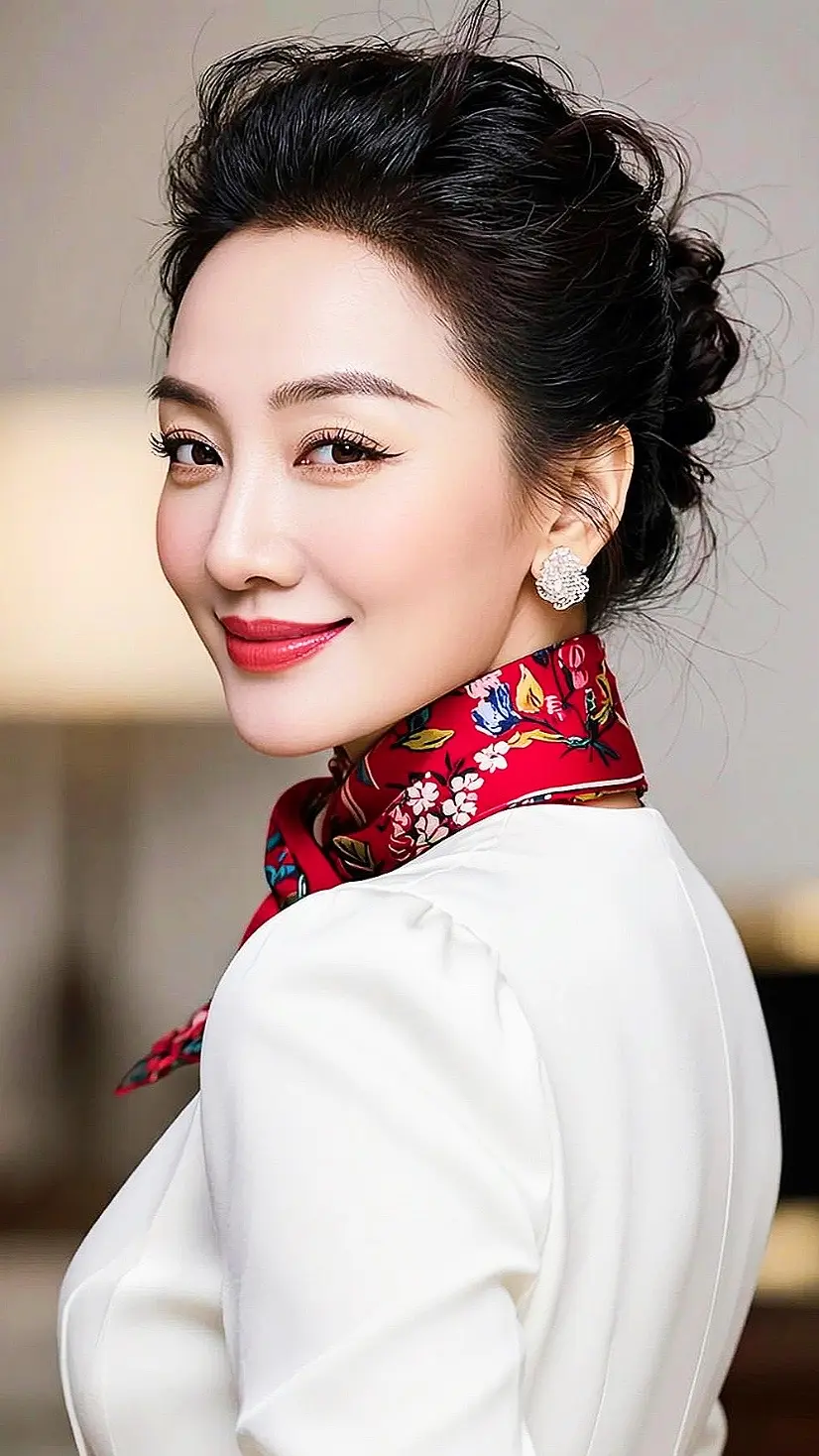 复古氛围感自拍