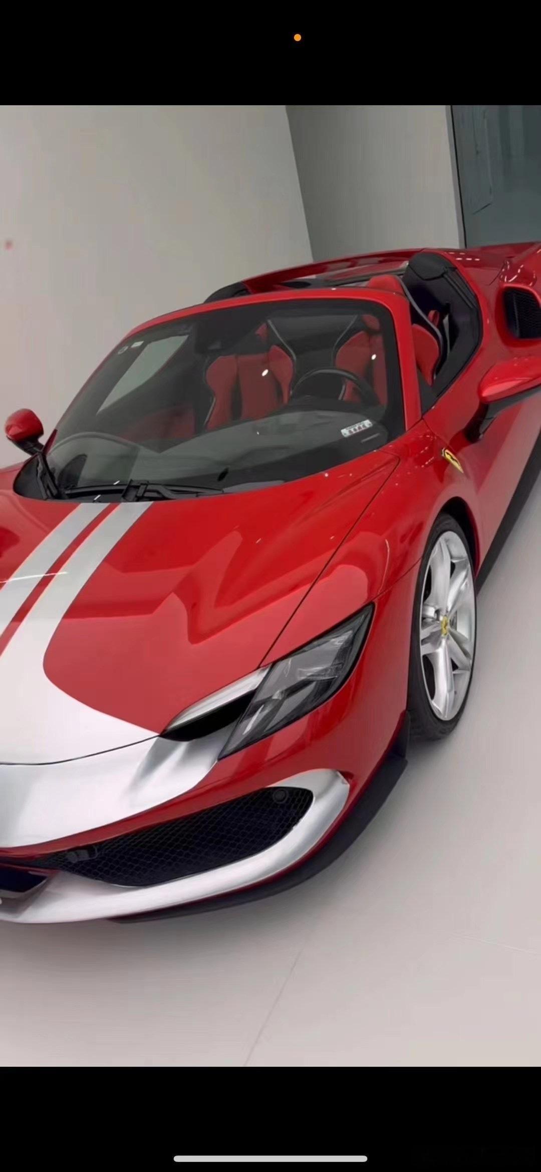 法拉利296GTS 敞篷 红红 赛道座椅 ​​​