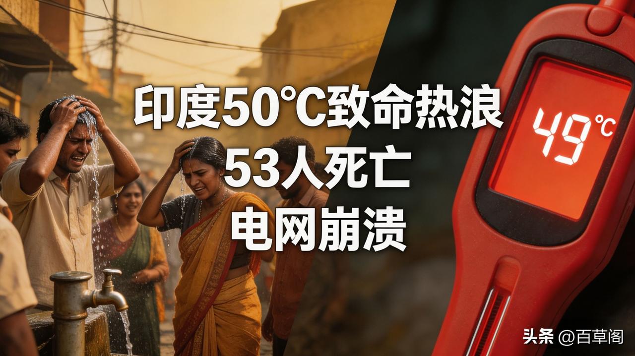 印度北方邦49℃创74年纪录 新德里体感破50℃
53人热死 空调普及率仅一成 