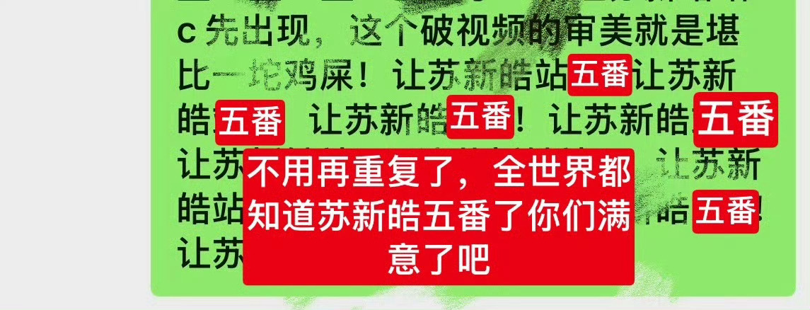 什么？苏老朴丝的审美堪比一坨ji🔟！苏新皓🖐🏻番！苏老朴丝的审美堪比一坨j