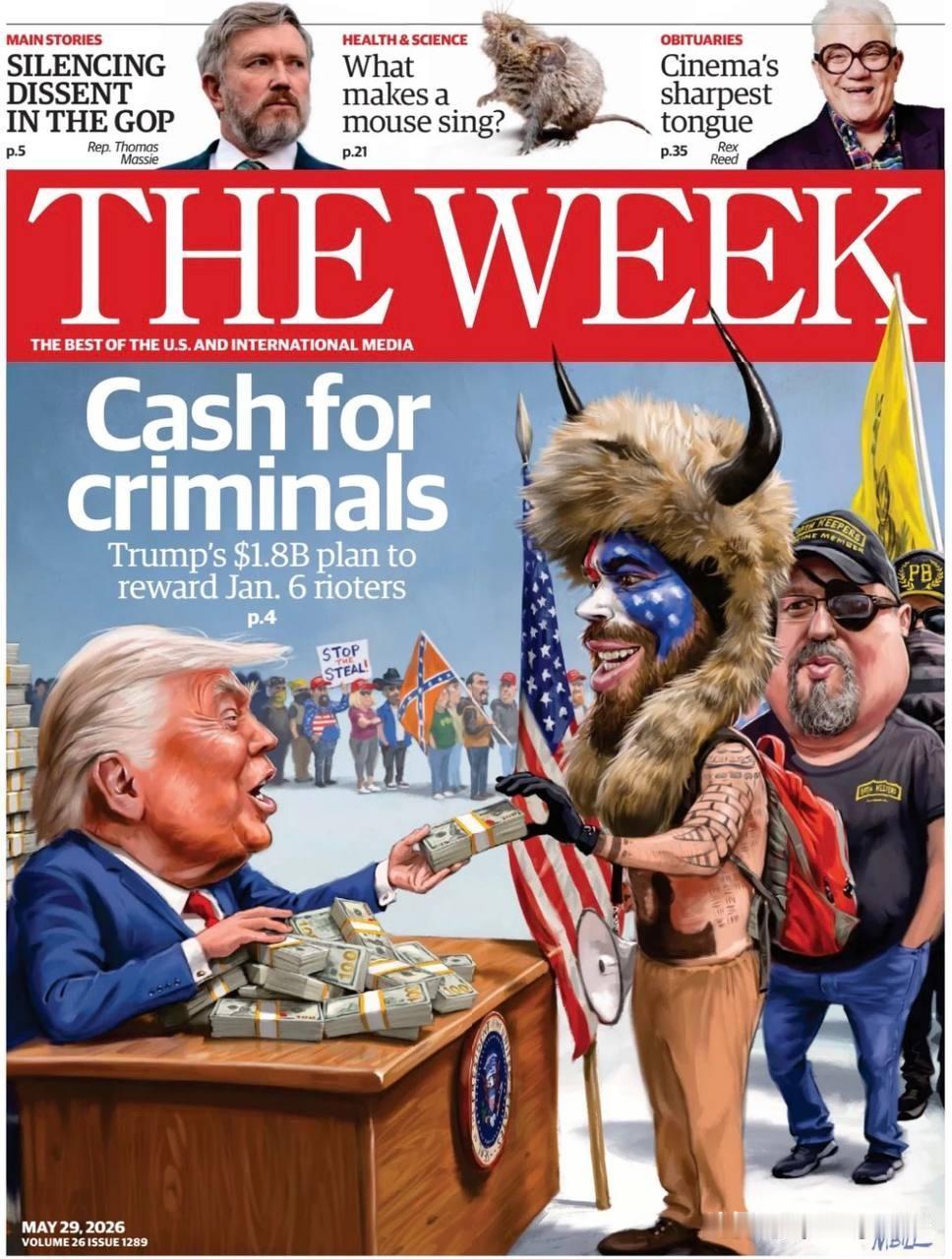 “给罪犯发钱？”美国周刊《The Week》对一则消息反应激烈：白宫计划设立一笔