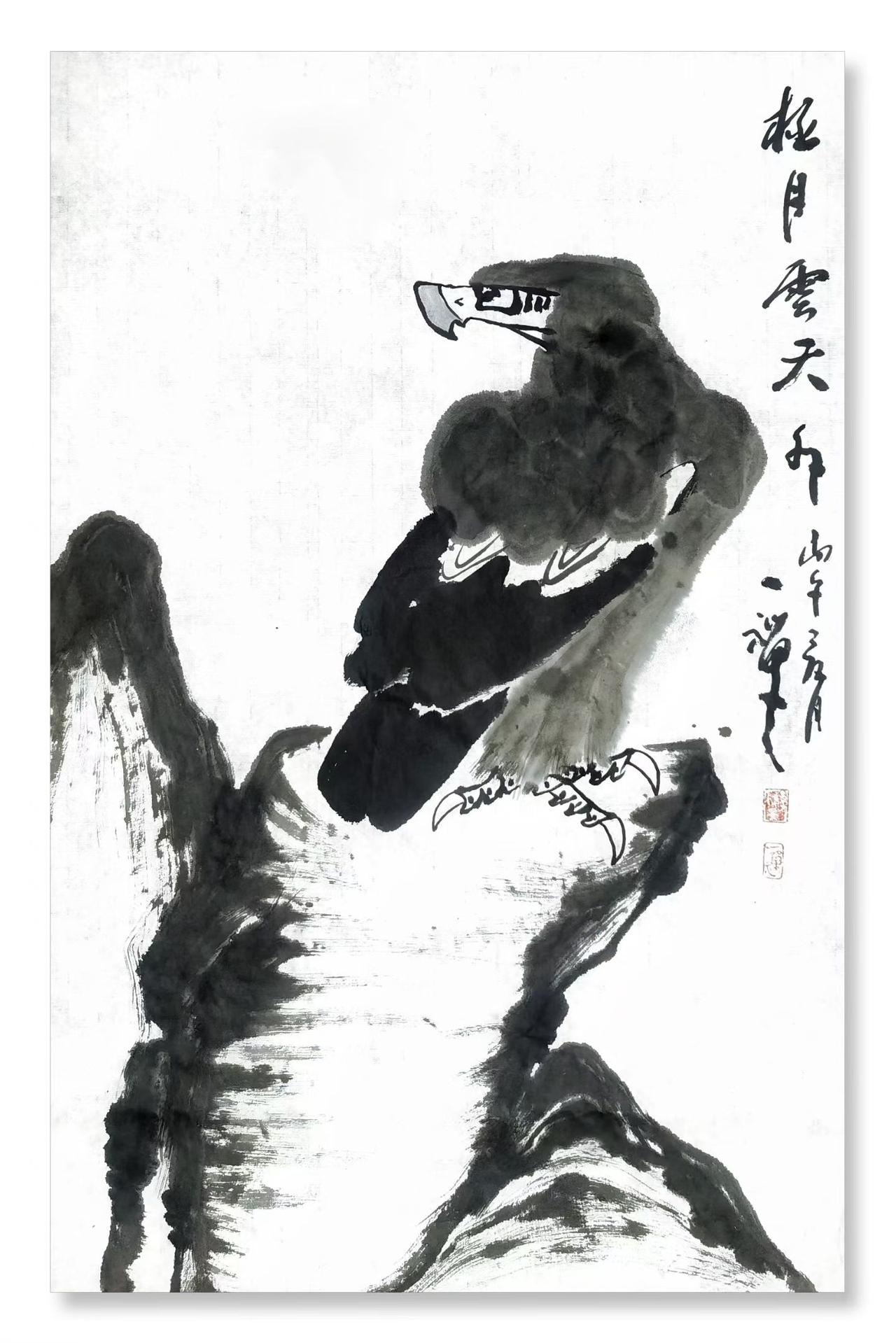 一纸素宣，一羽栖禽。国画花鸟，最动人的从来不是工笔雕琢的精致，而是落笔之间流淌的