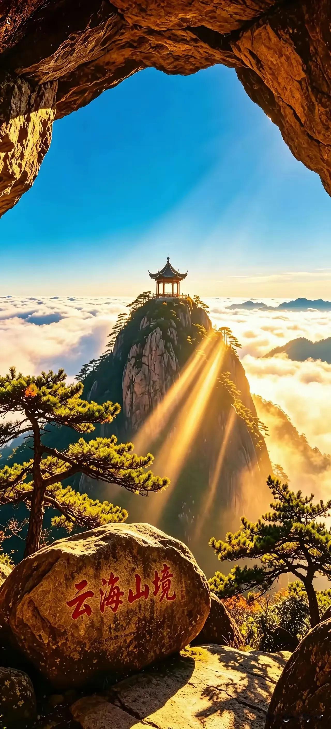 云海山境，美丽异常。