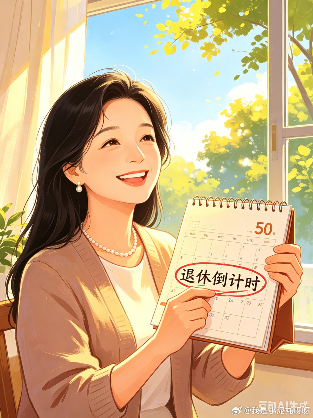 54岁女生退休倒计时火了 已经开始羡慕这份倒数自由的快乐了 