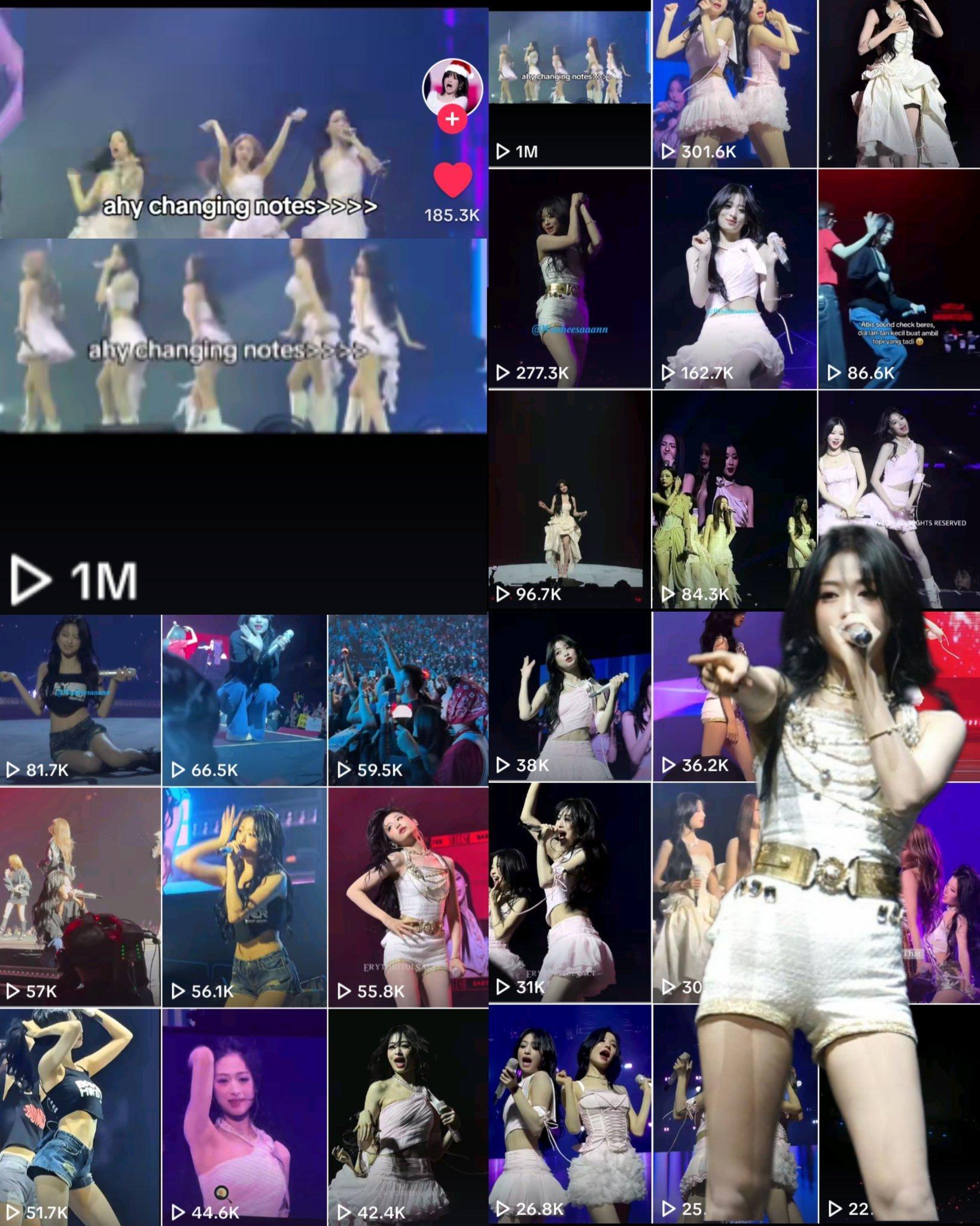 AHYEON 在多伦多演唱会上的“ahy changing notes”高光片段