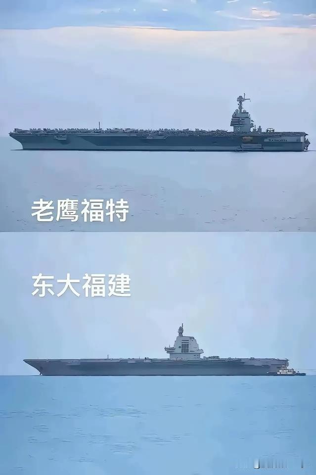 这两艘航母在远洋上对阵，谁能赢？都是姓福的，一个是美利坚最强，一个是亚洲第一，一