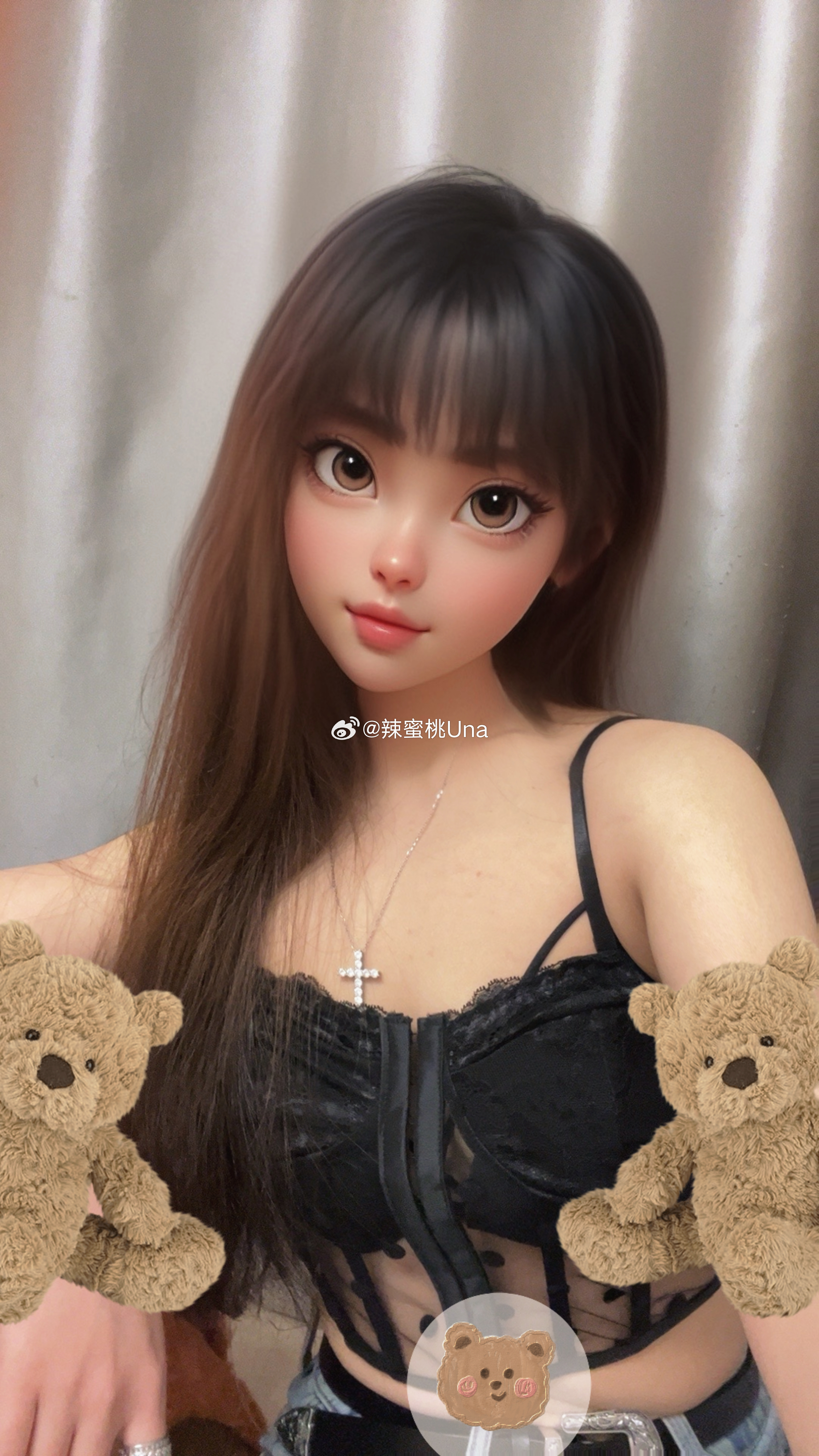 姐妹们这个甜酷表情真的太好拍了！！！ ​​​