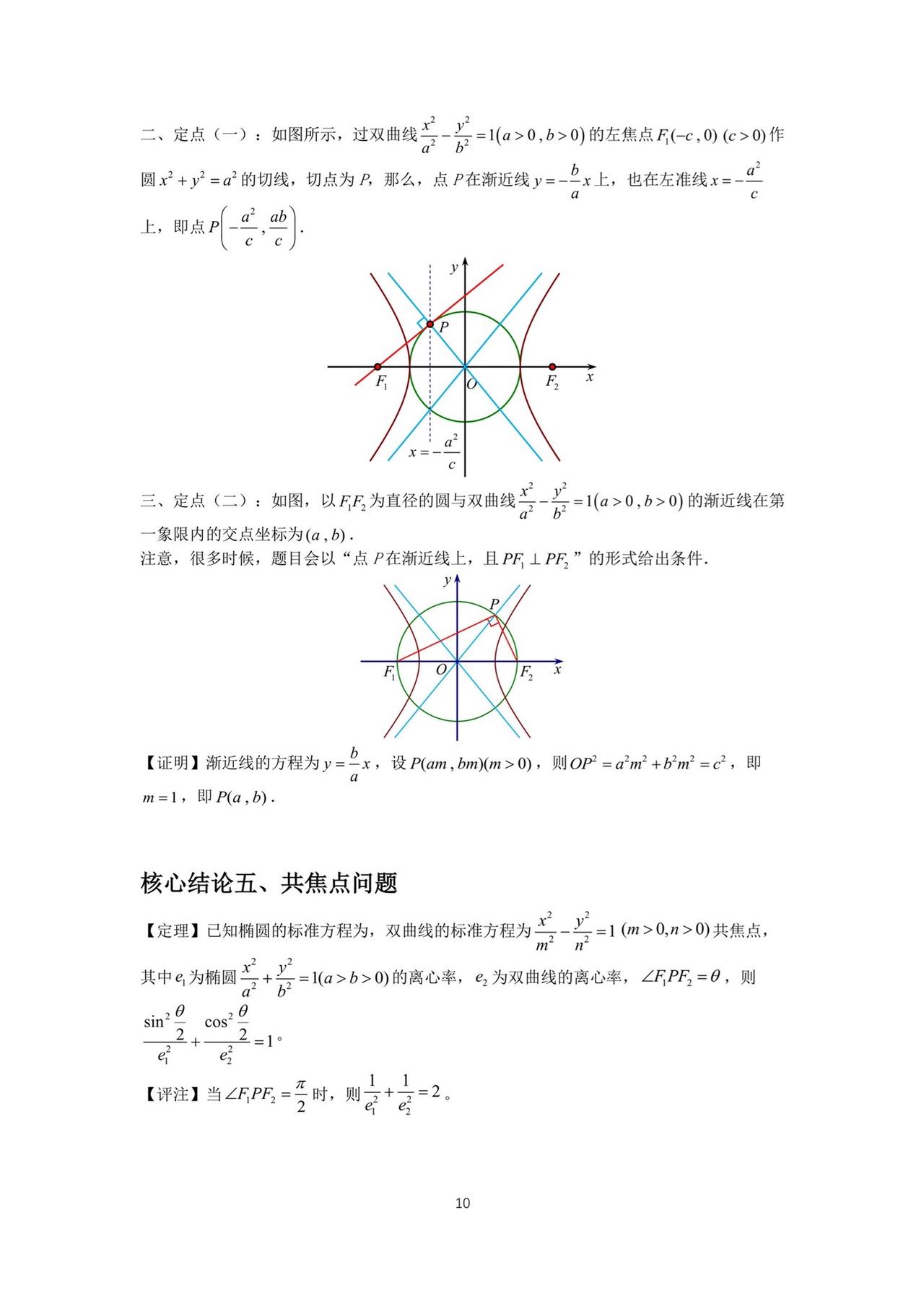圆锥曲线第三定义#关注我每天坚持分享知识 #每天学习一点点就会有收获 #学习资料