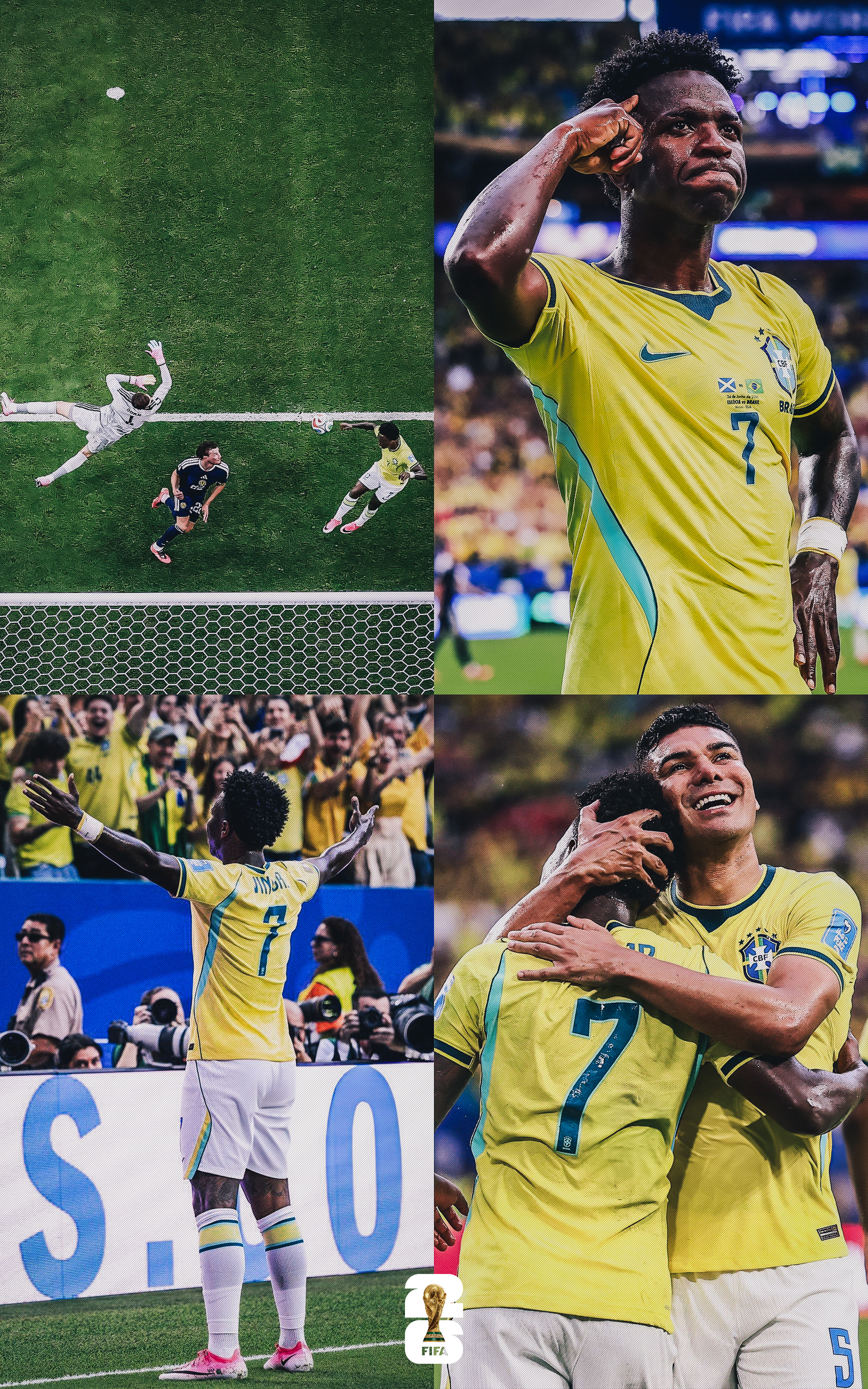 胖虎：有你真好。🇧🇷威尼修斯梅开二度苏格兰vs巴西世界杯