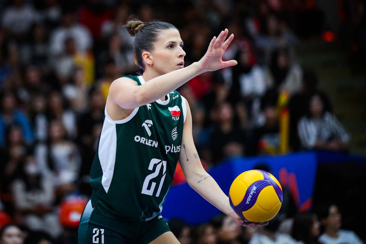 2026世界女排联赛 波兰🇵🇱女排队长自由人～什奇格沃夫斯卡赛点飞一传波兰?