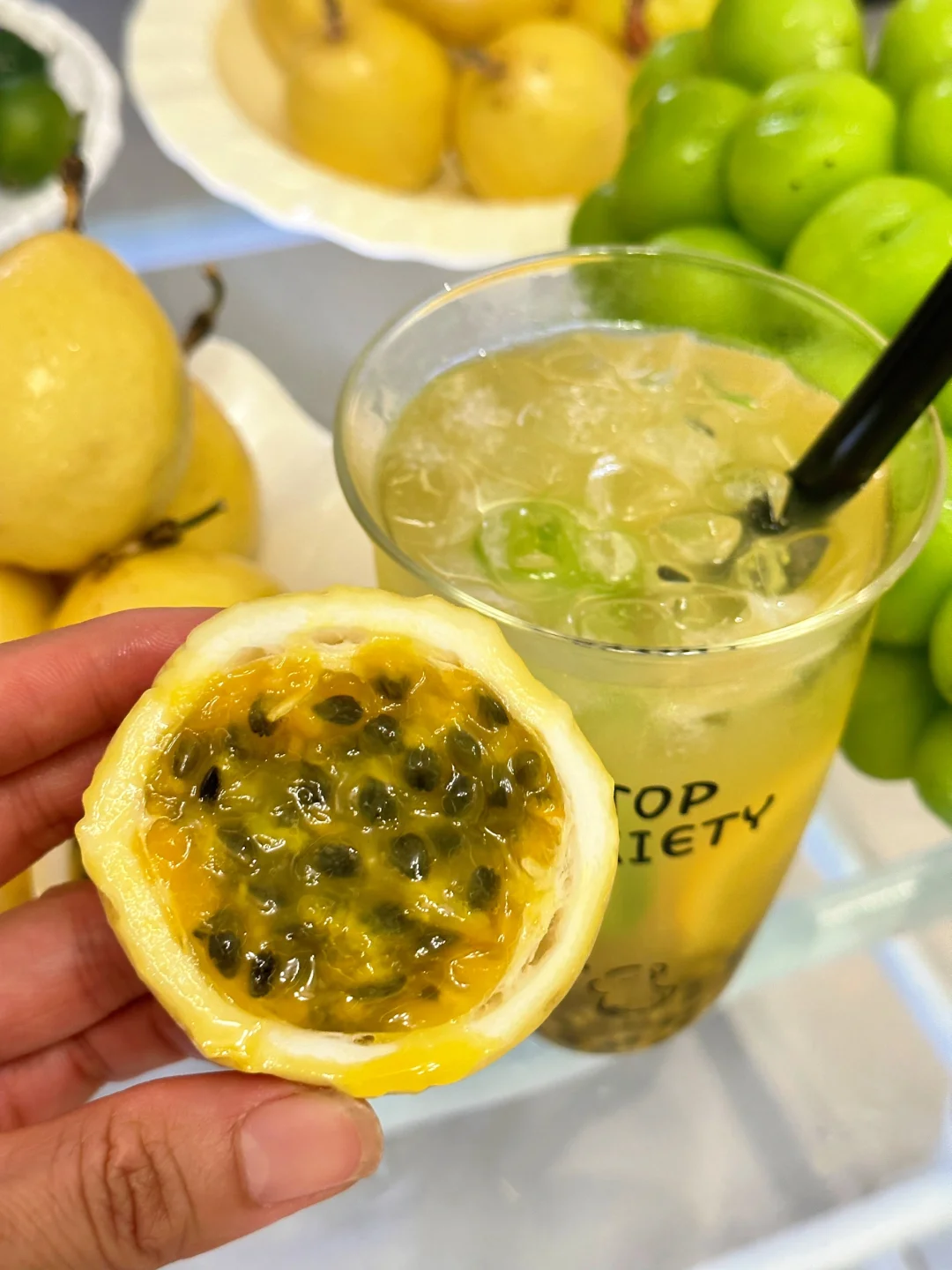 居然真的有可以变白的饮品！百香果柠檬茶水！