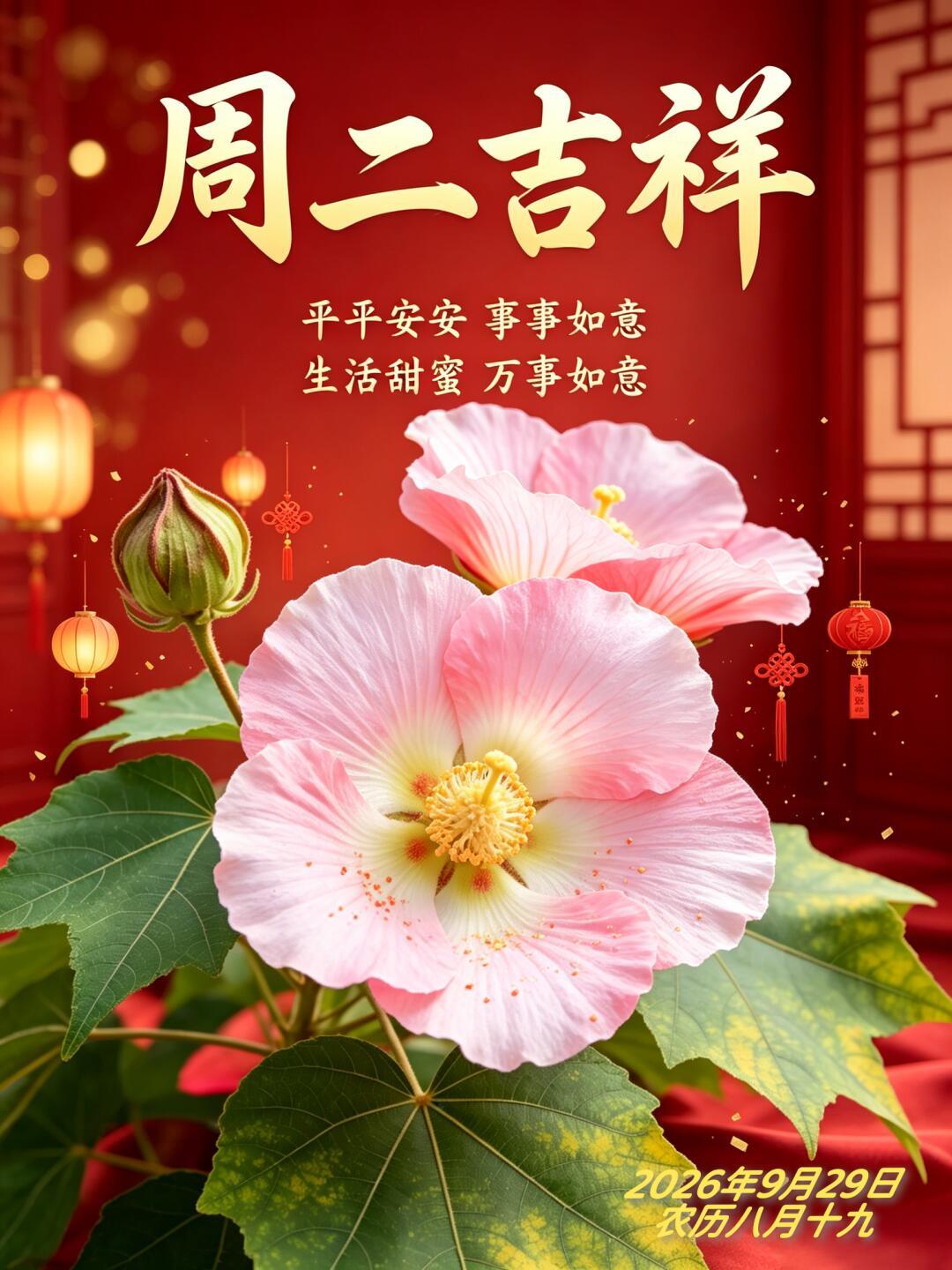 2026.9.29周二早安祝福图片壁纸拿图吱一声噢～ 