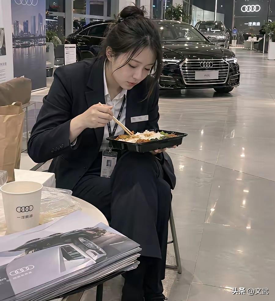 路上碰到那些穿得清爽、说话温温柔柔的房产、汽车销售，很多人第一反应是人家工作体面