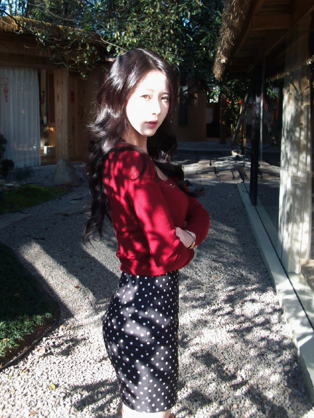 就算曝光也还是美女啊