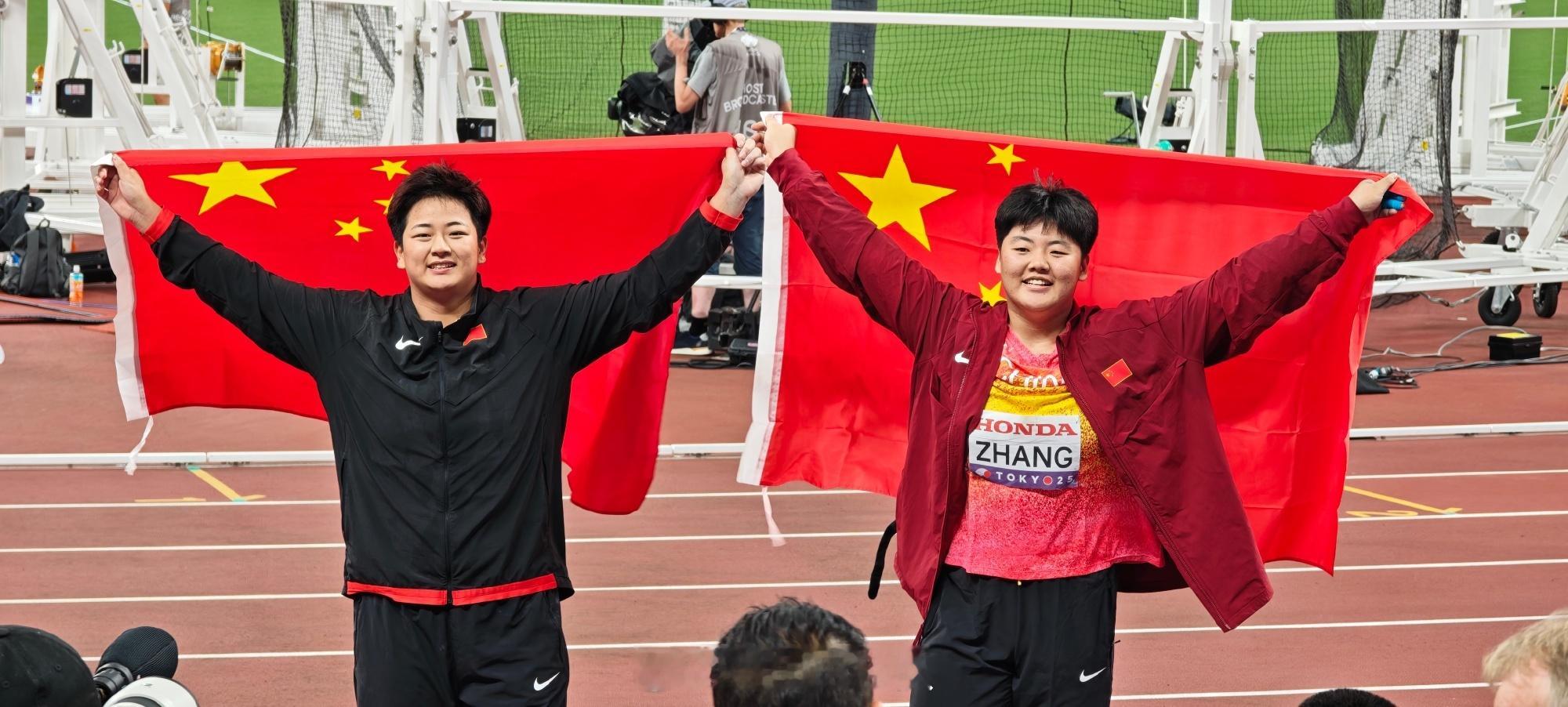 中国田径队包揽链球两枚奖牌中国队田径世锦赛首枚奖牌  🥈🥉中国队获得2025
