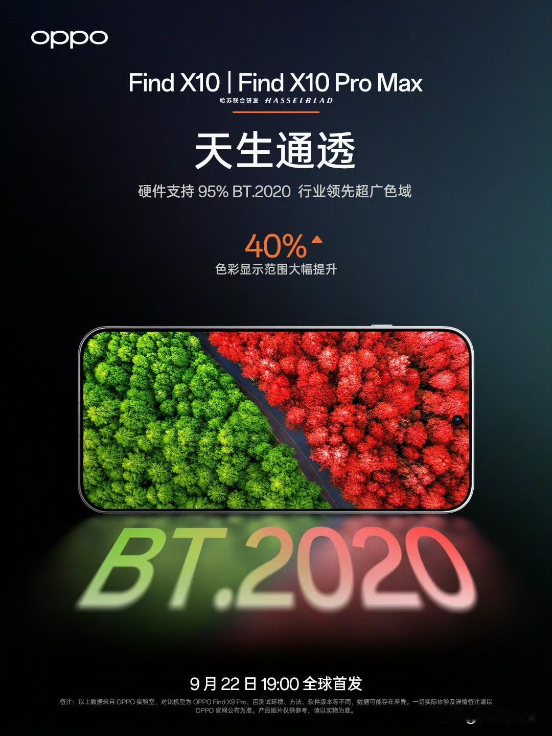 OPPO这两张海报做的高级，而且还有OPPO手机首款BT2020色域的色彩模式。