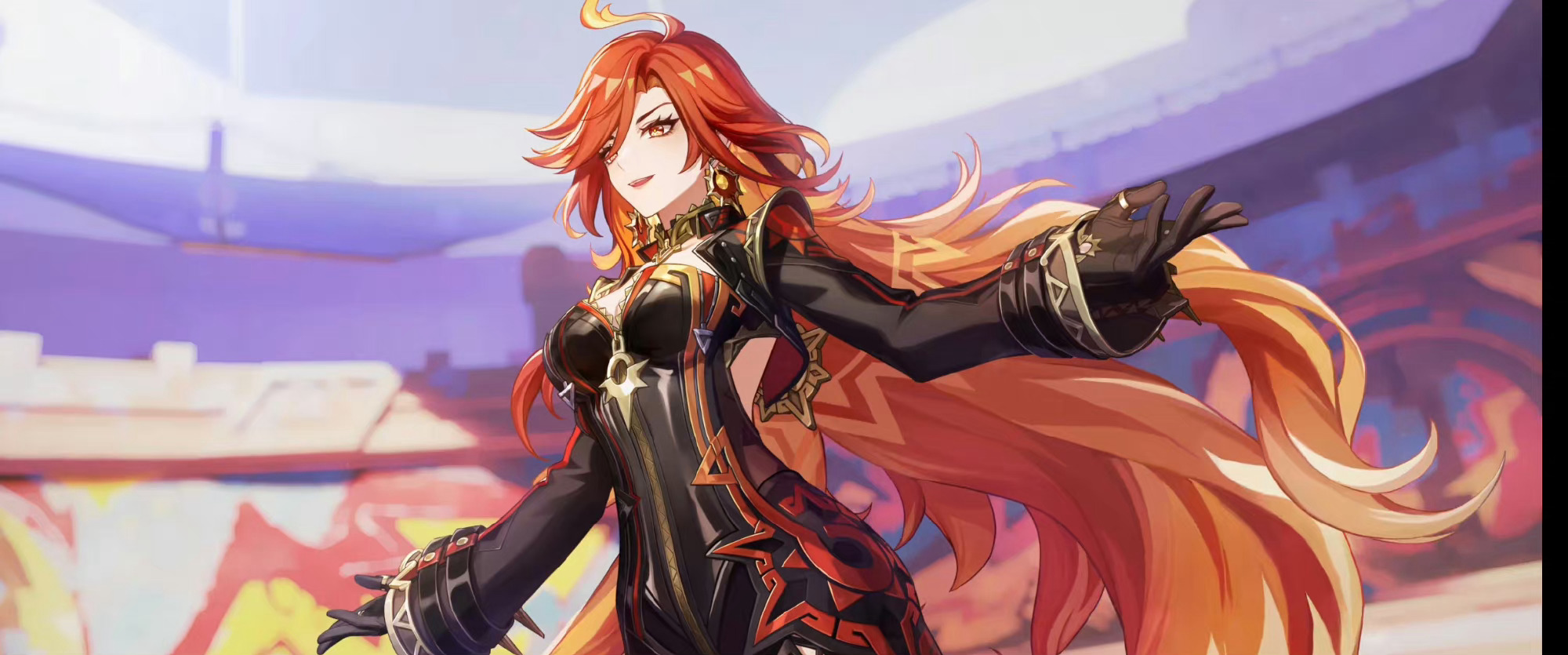 #原神[超话]##原神纳塔##原神火神首曝# 好帅的大姐姐！ ​​​