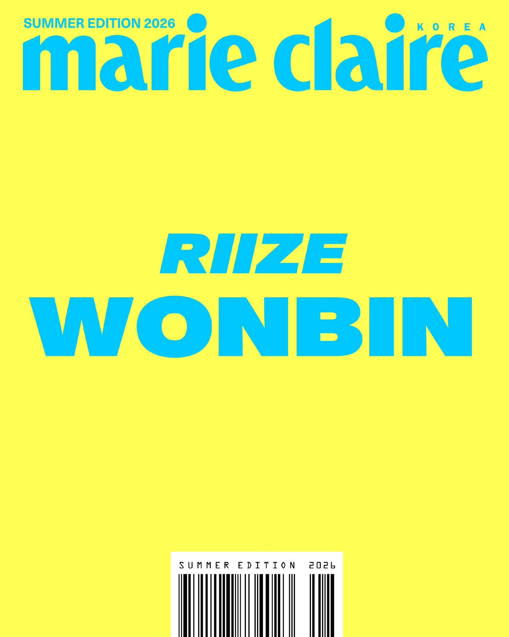 朴元彬 x Marie Claire Korea Summer Edition单