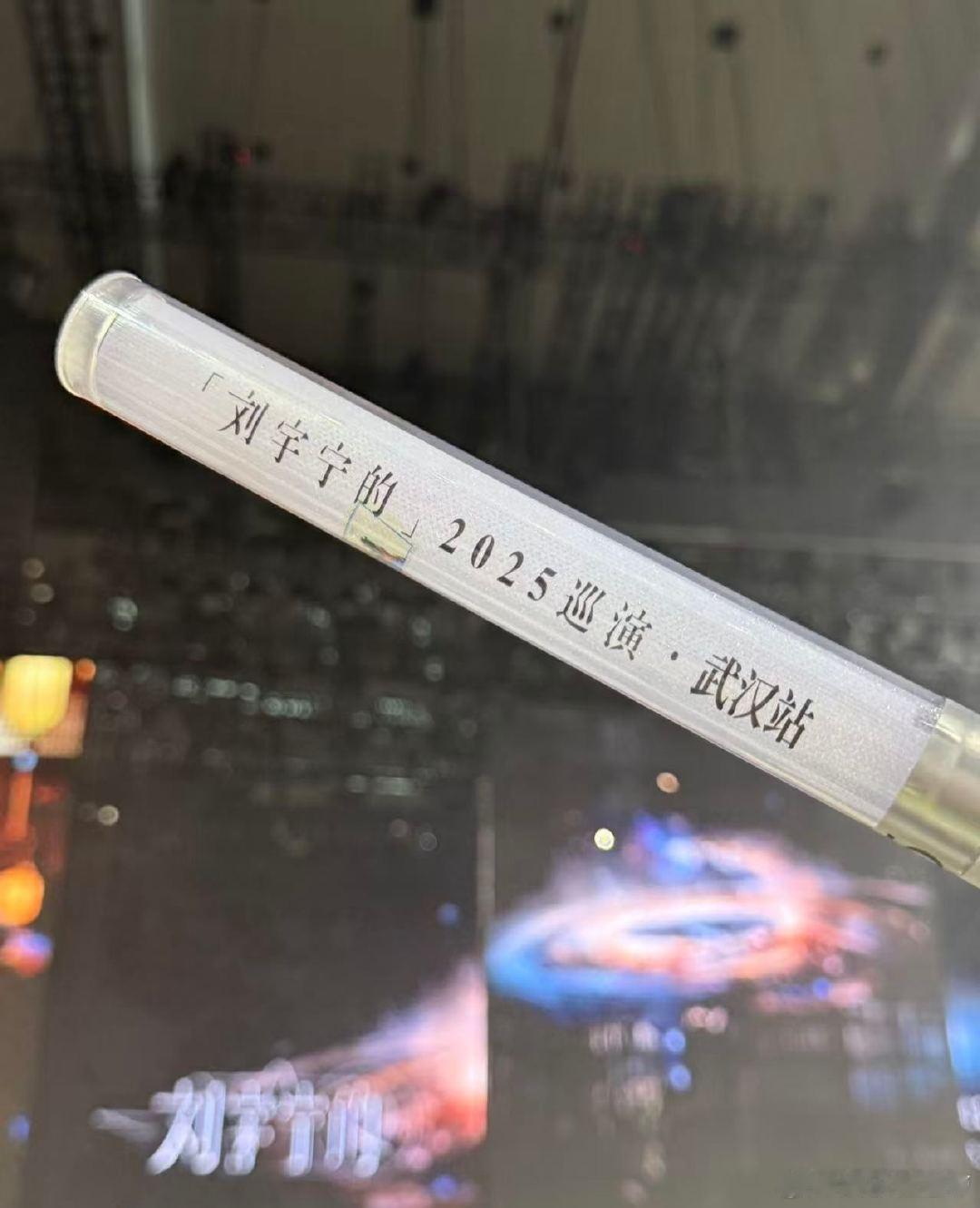 刘宇宁武汉站先更新的是荧光棒刘宇宁武汉荧光棒印的是如约刘宇宁武汉演唱会 刘宇宁武