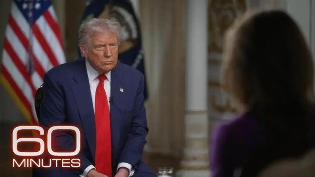 特朗普接受了哥伦比亚广播公司《60分钟》节目的采访。在预告片中，记者问特朗普，如
