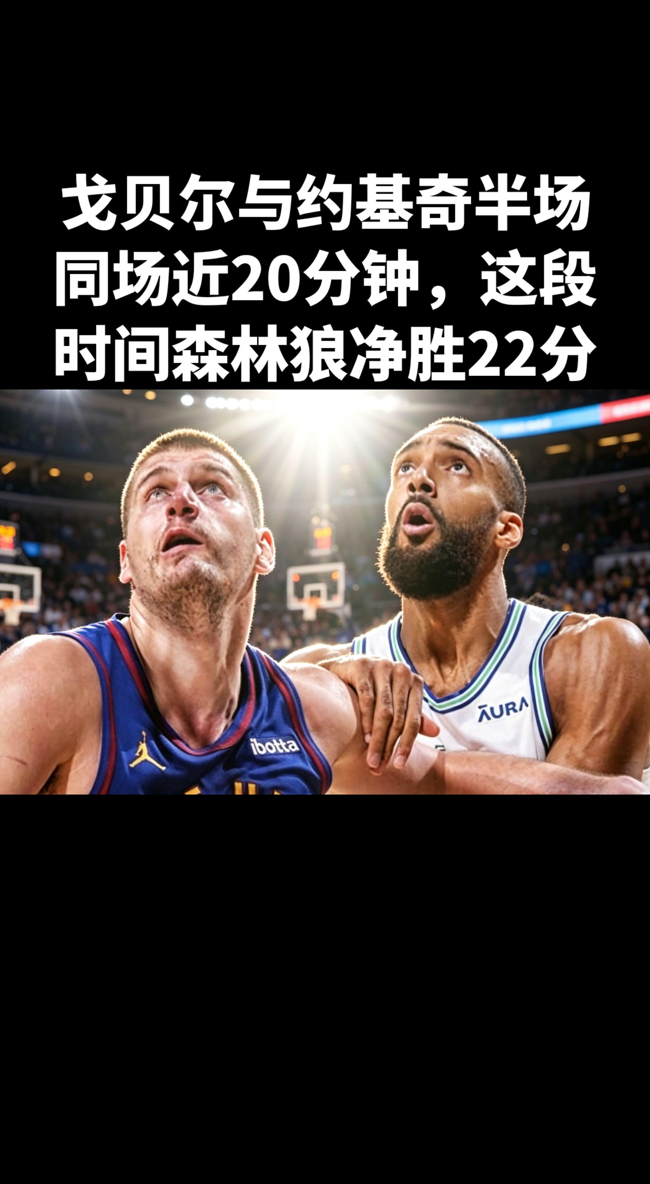 核心对位数据（掘金vs森林狼 G3 半场）   - 戈贝尔&约基奇同场...