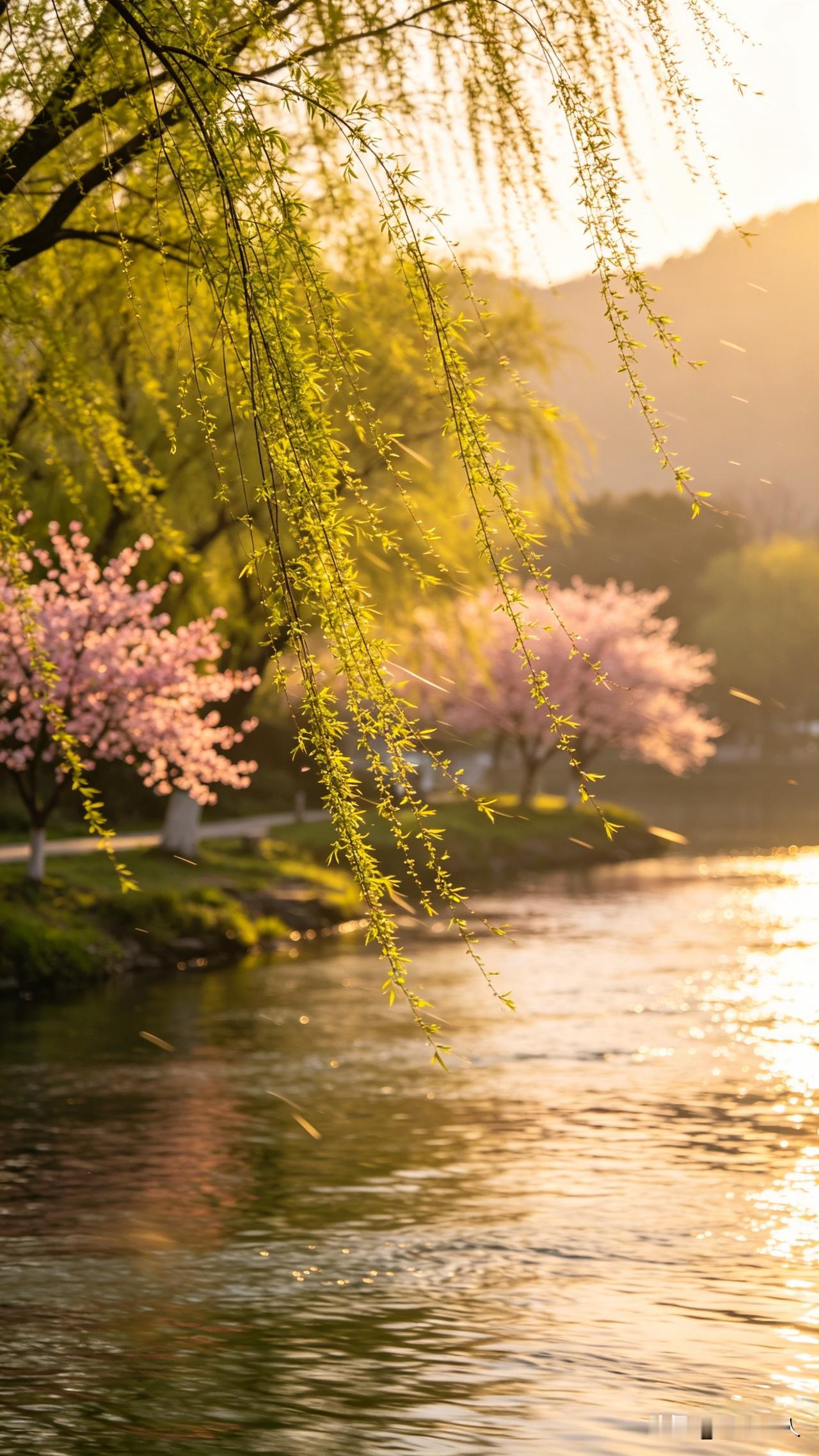 今早出门走路，被路边的春景戳到了。
不算什么难对的题，就觉得这句挺有画面感，发出