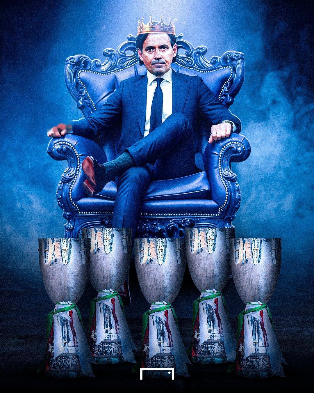 西蒙尼·因扎吉：比意大利超级杯数量，谁比我多？还有谁？#意大利超级杯##那不勒斯