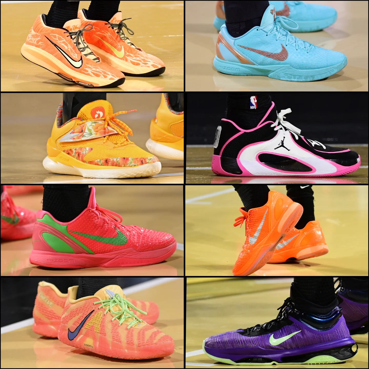 昨天的8双上脚球鞋，哪双最帅？ 