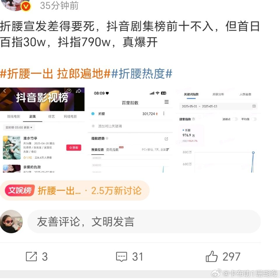网友吐槽《折腰》宣发不给力 ​​​