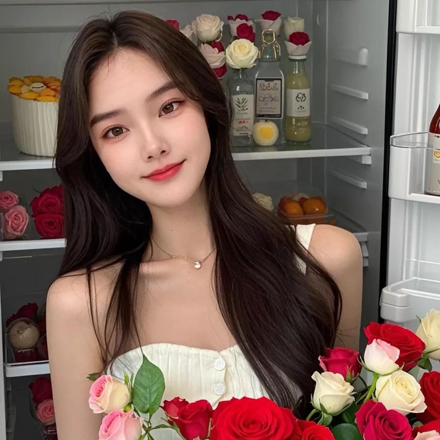 花海中的甜心女孩🌹✨甜粉花漾少女 温柔花漾少女 花海少女 暖光花海少女 花海小