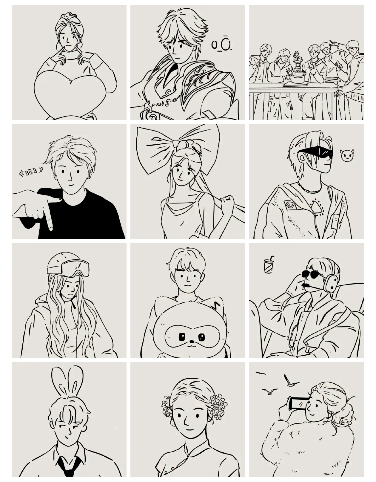 微博之夜猜阵容2025微博之夜爆款创作大赛微博之夜首波阵容简笔画解码来了👀大家