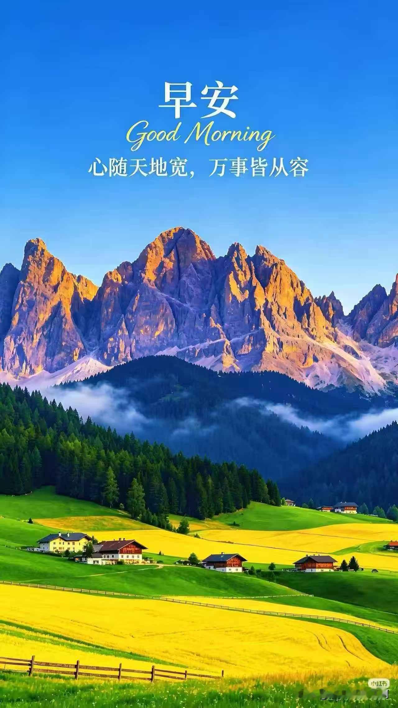 今日宜：放宽心、沉住气、稳步前行。
山有顶峰，湖有彼岸，人生万事，皆有回甘。
早