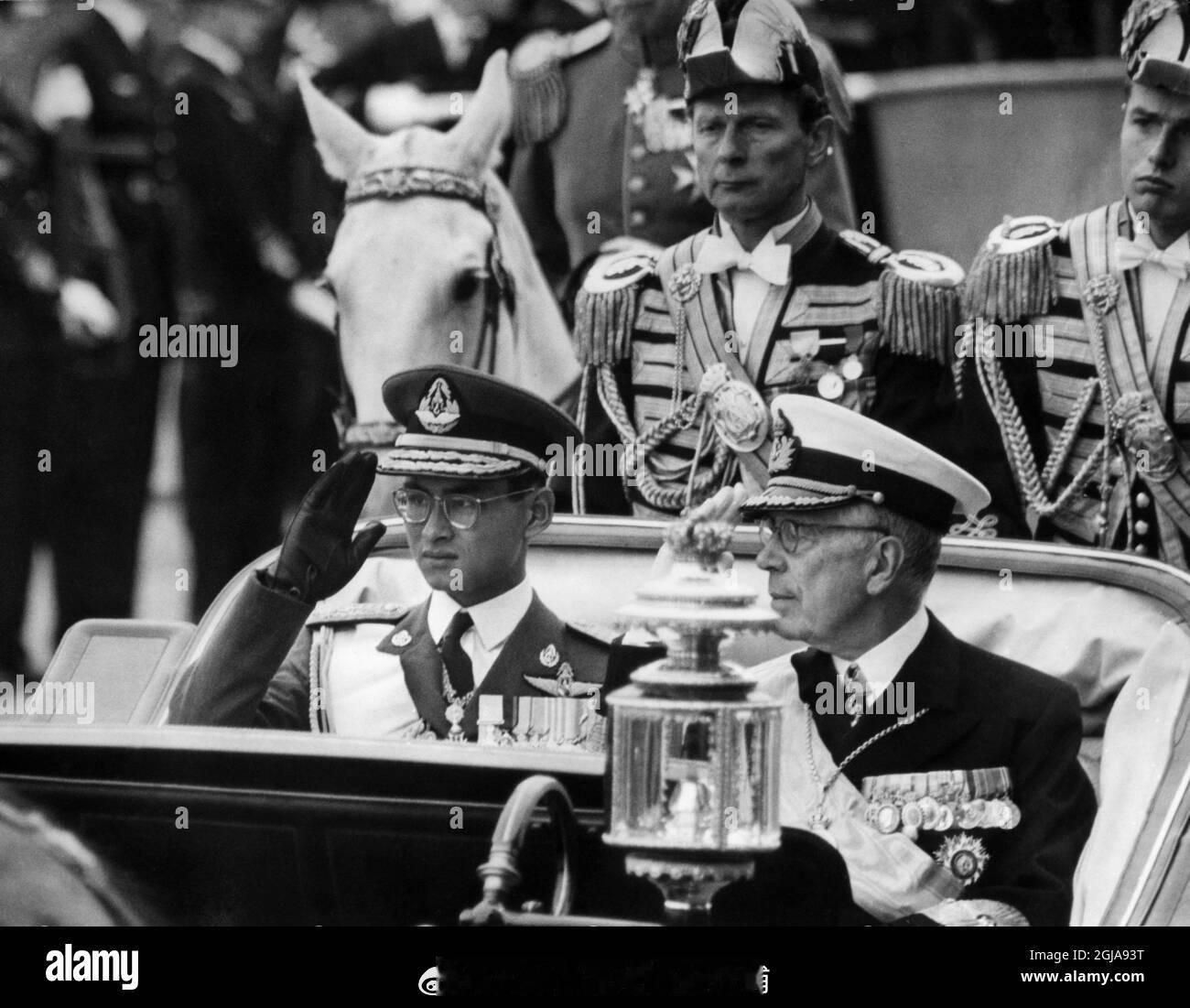 王室王室泰国王室暹罗往事 老照片：狗哥素娘娘访问瑞典开始预热，瓜路放出了1960