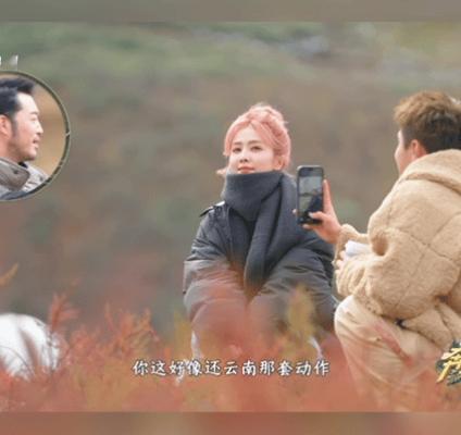 白鹿 出片公式化奔跑吧 原来白鹿的出片秘诀这么简单！雪山前蹲下拍照，动作和云南时