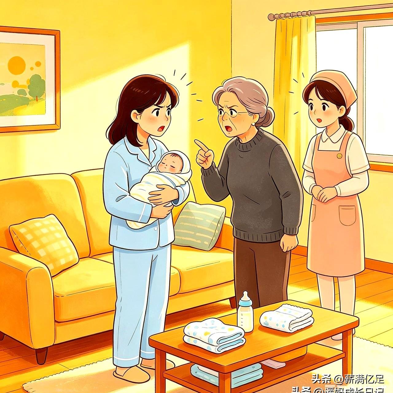 回家第一晚，奶瓶被婆婆收起，灶上排骨藕汤、猪肚鸡、黄鱼豆腐齐上阵，她一句“纯母乳