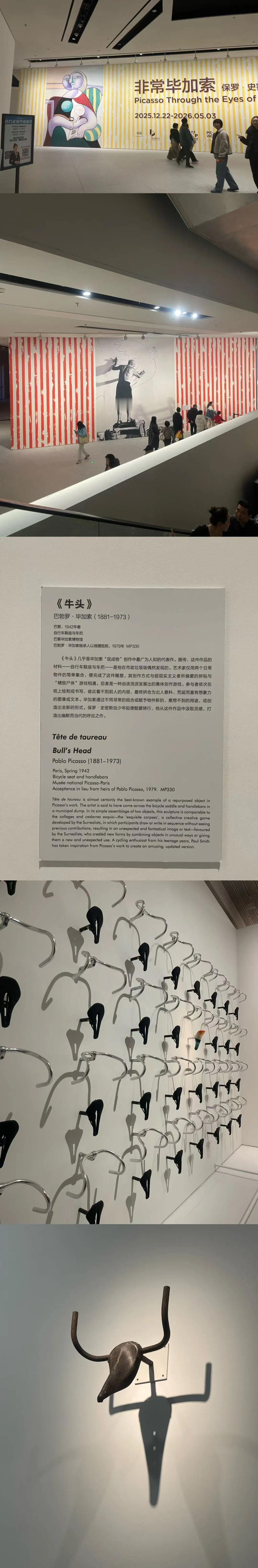 展示逻辑十分清晰，随着一个又一个展厅的转换，我们能够较为全面地了解毕加索，知晓他