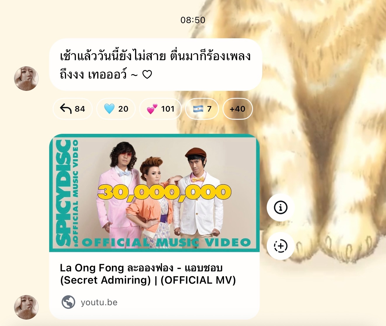 EnjoyJune🐈⬛🐶enjoyjune 也想你哦宝宝早上了，今天还不算晚