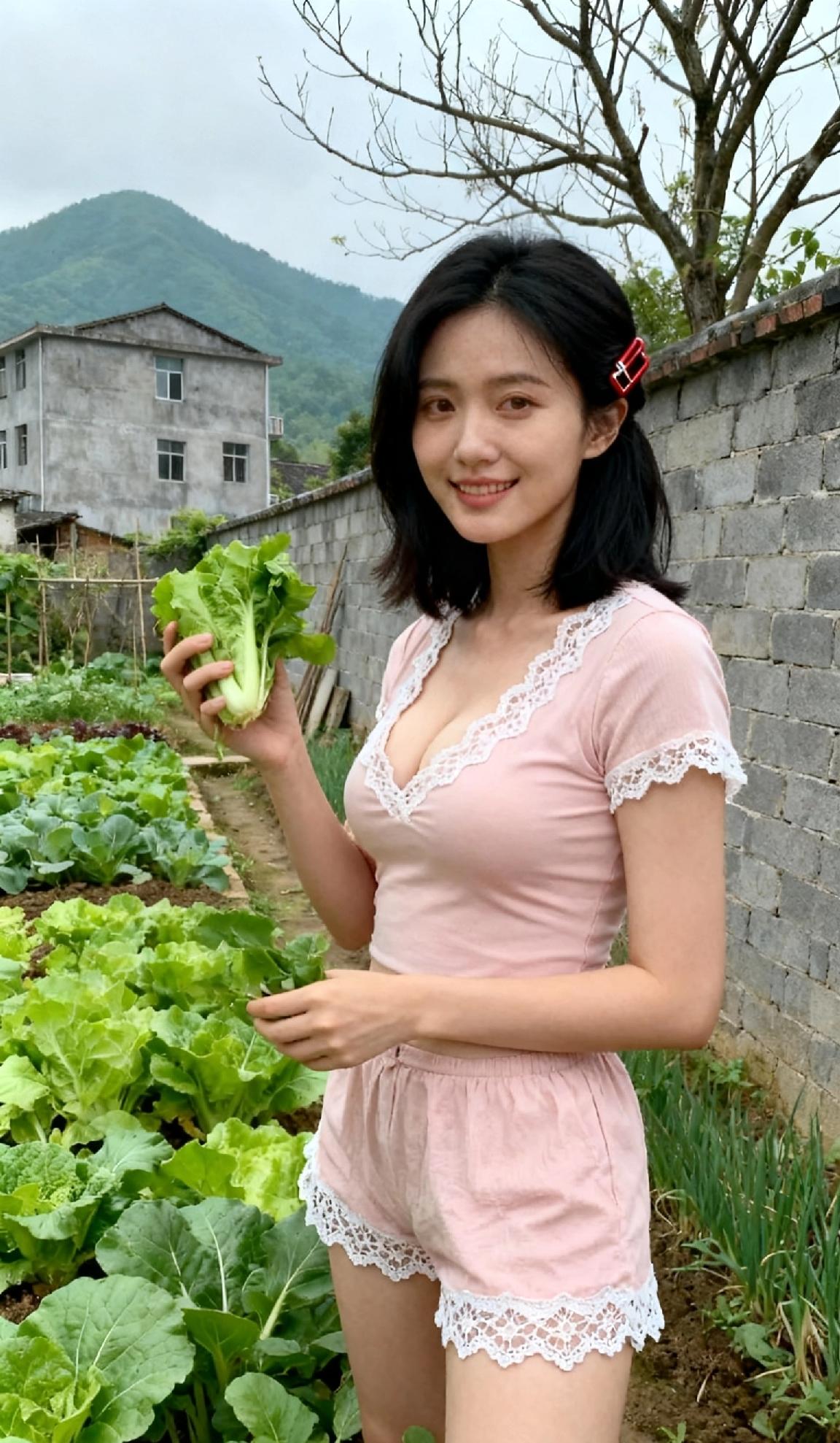 离婚了，离开伤心的城市回到农村。忘却烦恼，回归田园生活，选择平淡，自己种菜，自给