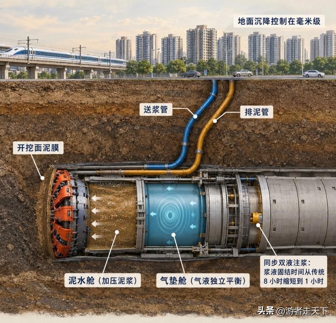 盾构机称得上是国之重器。
众所周知，盾构机的主要作用就是挖隧道，甭管是地下还是打